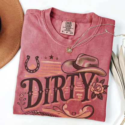 Dirty 30 Unisex Garment-Dyed T-Shirt - Fun Birthday Celebration Tee Printify