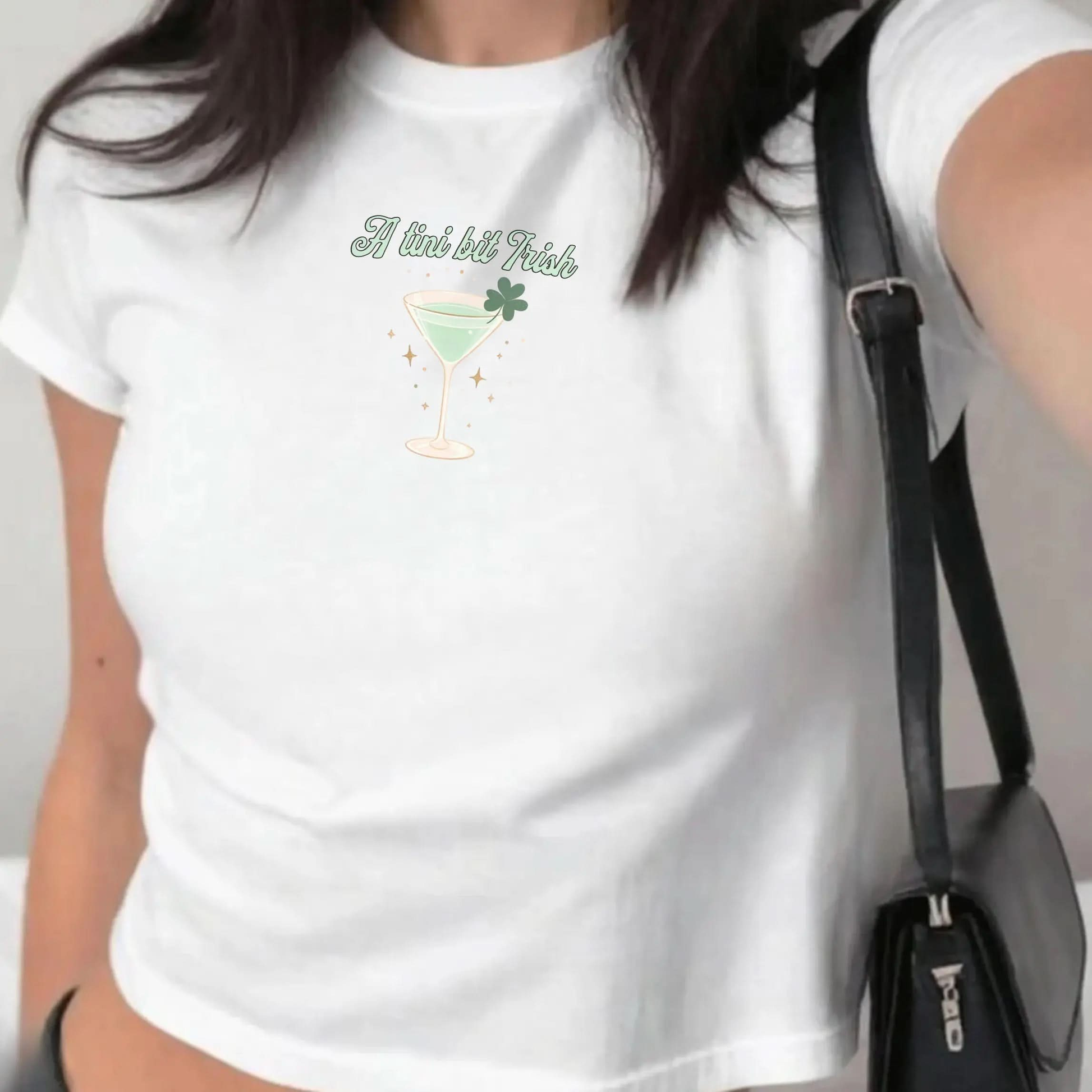 A Tini Bit Irish - Saint Pattys Day Shirt - Saint Patrick's Day Baby Tee Printify