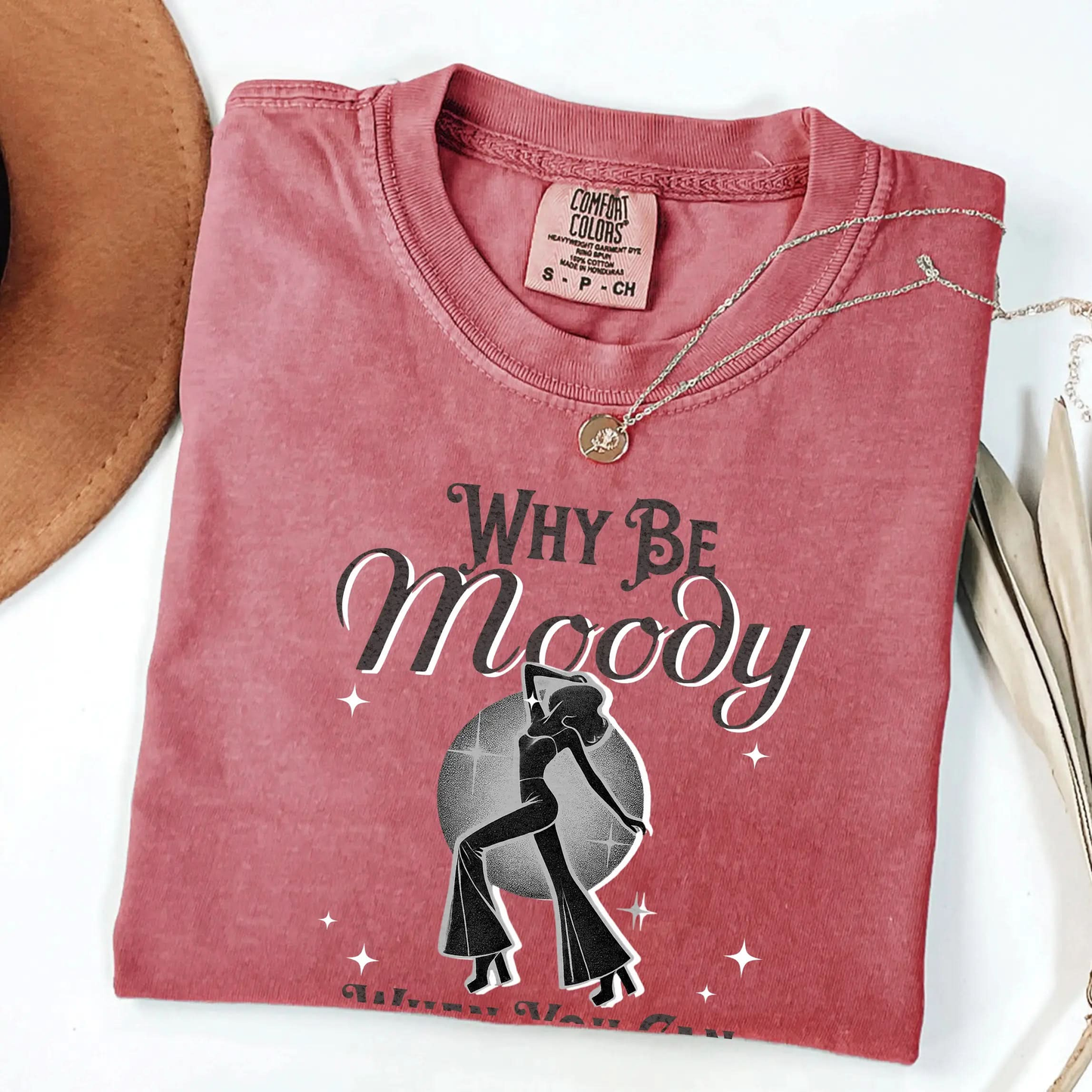 Why Be Moody When You Can Shake Your Booty? Vintage Dancing T Shirt Botanica Print Haus