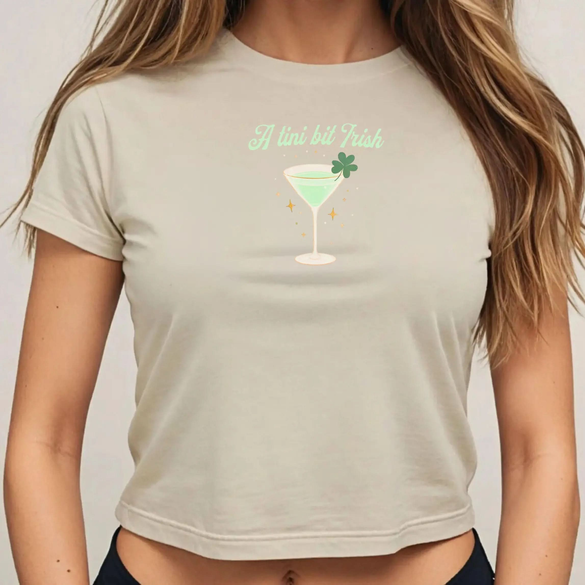 A Tini Bit Irish - Saint Pattys Day Shirt - Saint Patrick's Day Baby Tee Printify