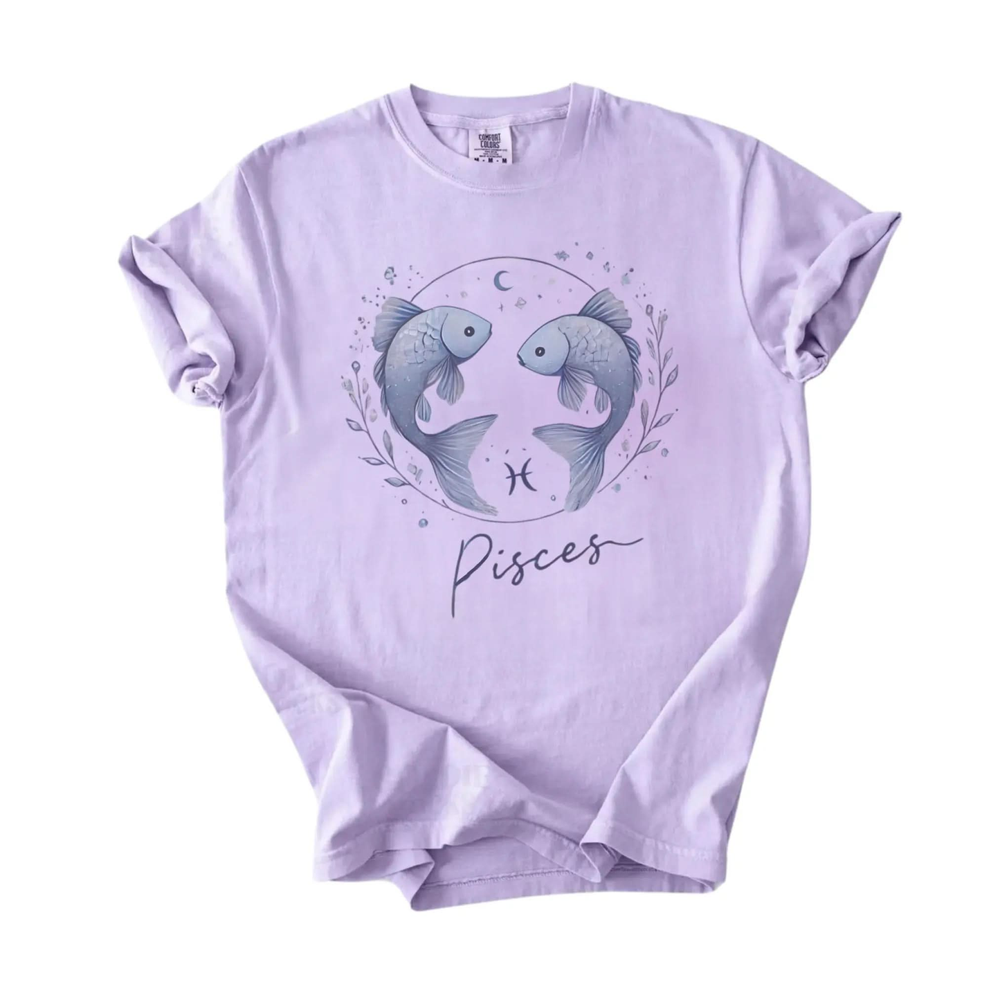 Astrology Tee for Pisces Botanica Print Haus