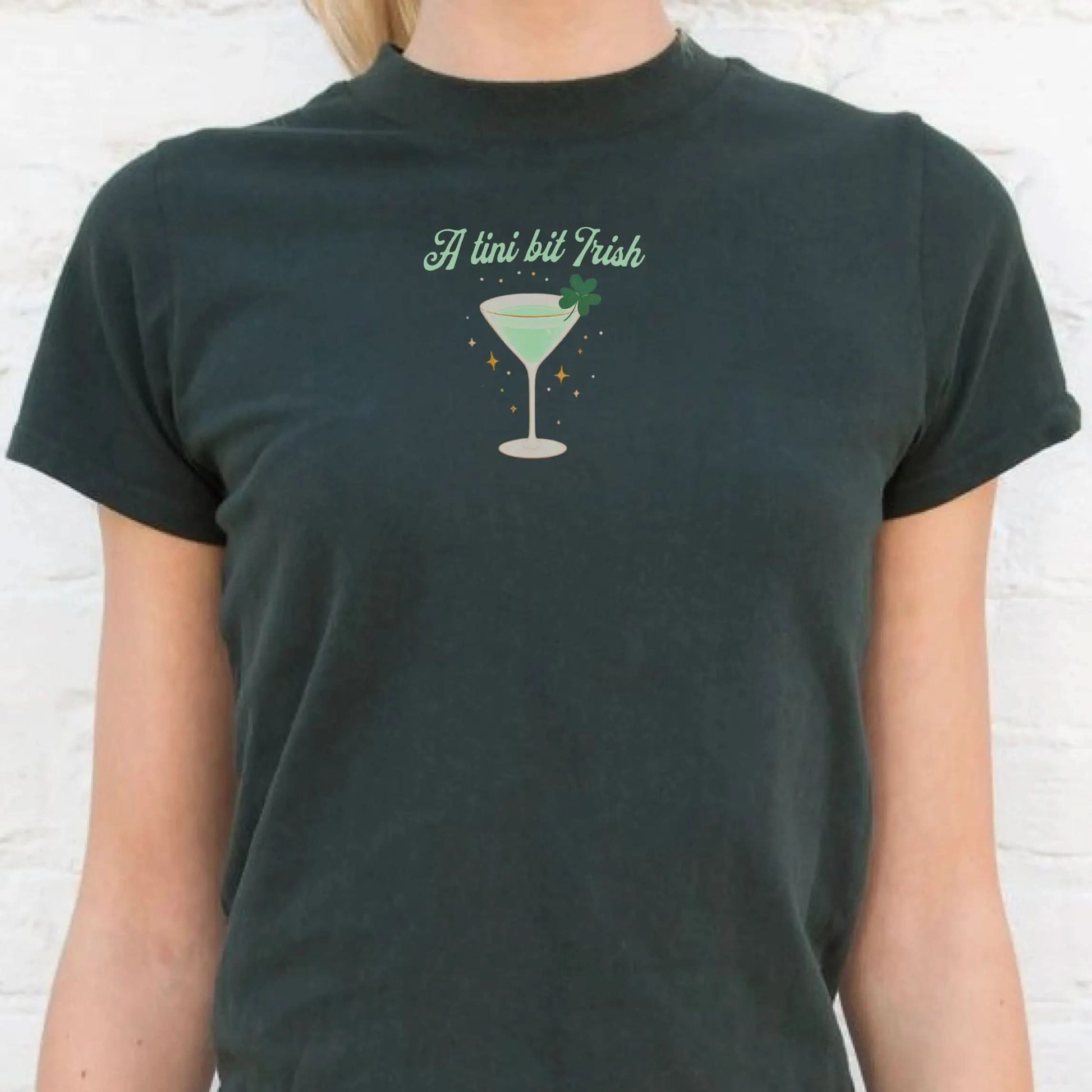 A Tini Bit Irish - Saint Pattys Day Shirt - Saint Patrick's Day Baby Tee Printify