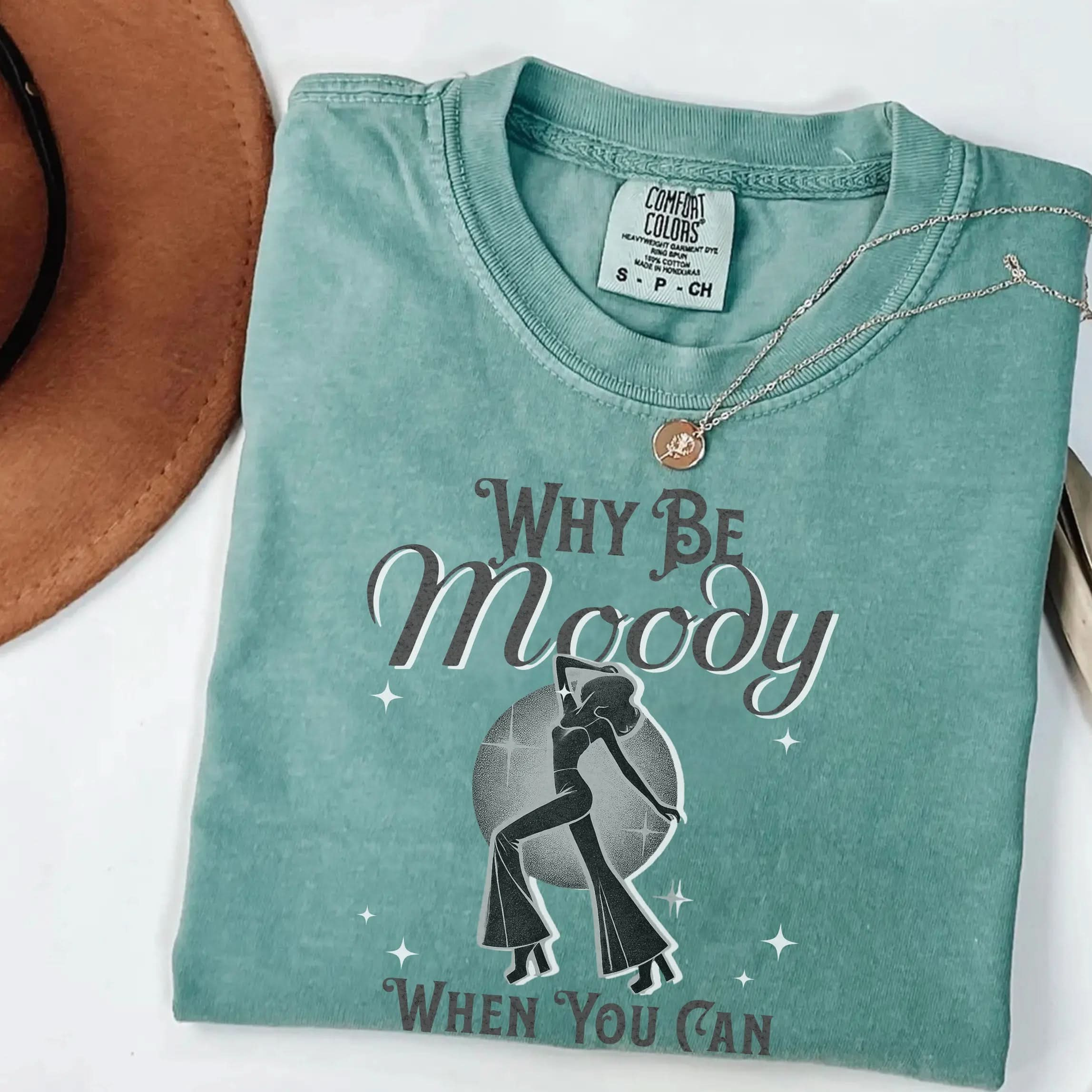 Why Be Moody When You Can Shake Your Booty? Vintage Dancing T Shirt Botanica Print Haus