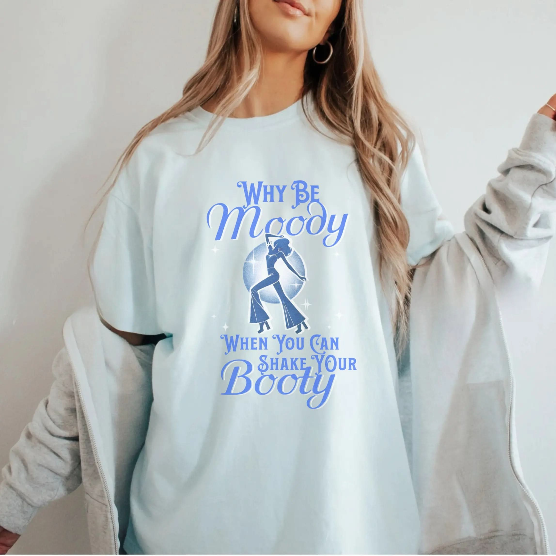 Why Be Moody When You Can Shake Your Booty? Vintage Dancing T Shirt Botanica Print Haus