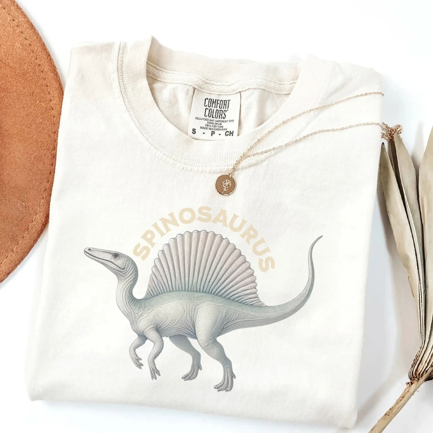 Spinosaurus T Shirt – Dinosaur Tee Botanica Print Haus