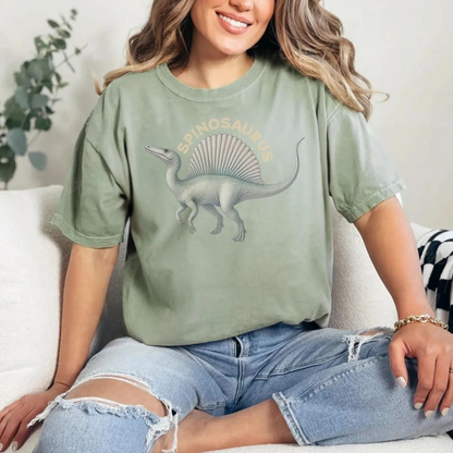 Spinosaurus T Shirt – Dinosaur Tee Botanica Print Haus