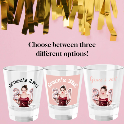 Personalized 21st Birthday Shot Glass – Take a Shot, You’re 21! Printify