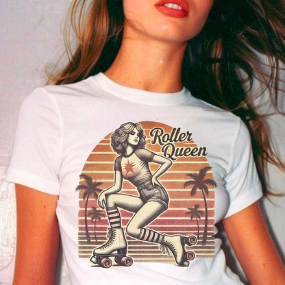 Retro Roller Queen Vintage T-Shirt Printify