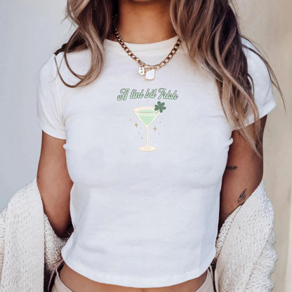 A Tini Bit Irish - Saint Pattys Day Shirt - Saint Patrick's Day Baby Tee Printify