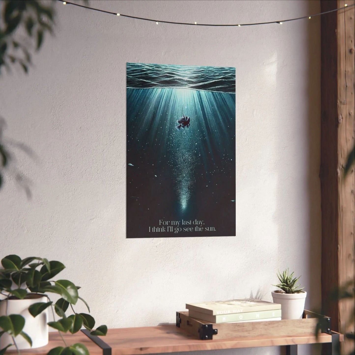 Angler Fish Poster- Anglerfish Story Inspirational Poster – Deep Sea Creature Wall Art Botanica Print Haus