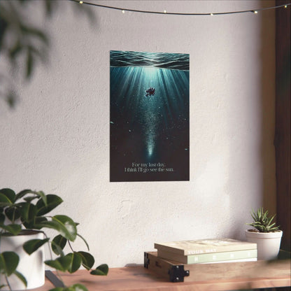 Angler Fish Poster- Anglerfish Story Inspirational Poster – Deep Sea Creature Wall Art Botanica Print Haus