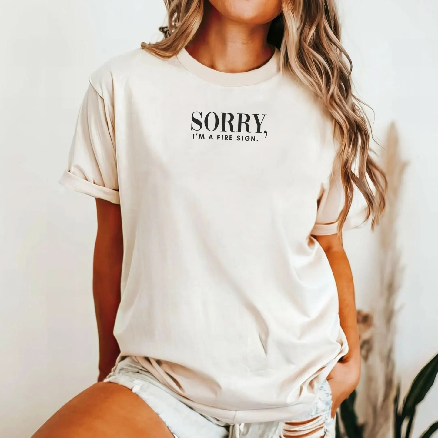 Unisex Fire Sign Apology T-Shirt - Perfect for Astrology Lovers Printify