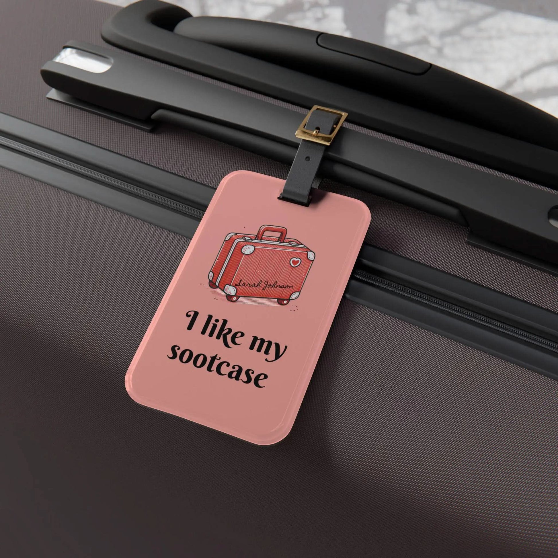 I Like My Sootcase Personalized Luggage Tag, Funny Barron Trump Viral Meme Quote - Unique Travel Gift, Custom Bag Identifier, Funny Bag Tag