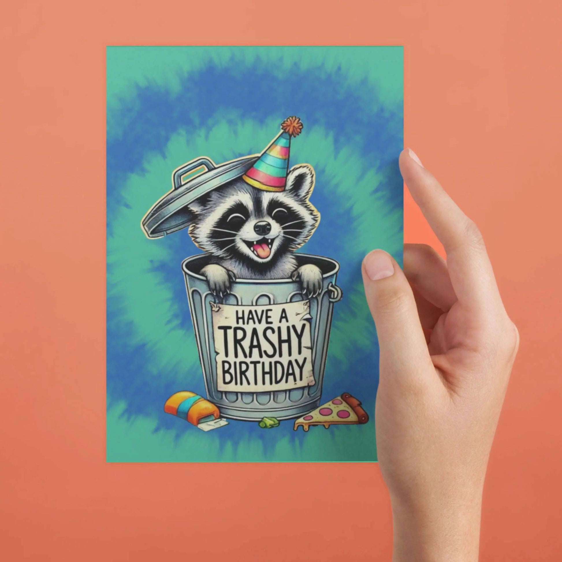 Funny Raccoon Birthday Card, Trash Panda Happy Birthday Card, Cute Birthday Card, Friend Birthday Card,  Cute Raccoon Art, Birthday Raccoon