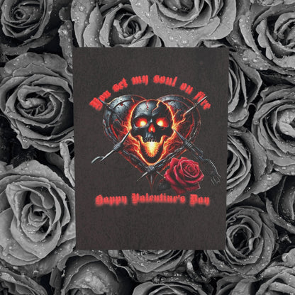 Metalhead Valentines Card, Deathcore Valentines Day, Skull Valentine, Deftones Valentine, Slipknot, Metalcore, Metallica Grunge Valentines