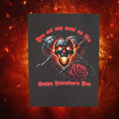 Metalhead Valentines Card, Deathcore Valentines Day, Skull Valentine, Deftones Valentine, Slipknot, Metalcore, Metallica Grunge Valentines