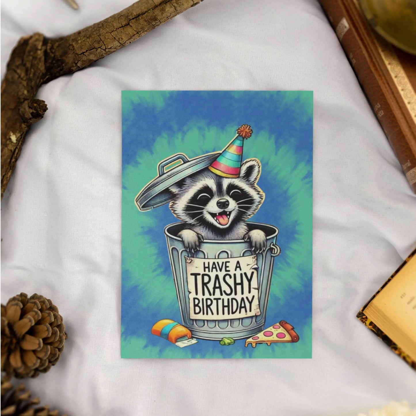 Funny Raccoon Birthday Card, Trash Panda Happy Birthday Card, Cute Birthday Card, Friend Birthday Card,  Cute Raccoon Art, Birthday Raccoon