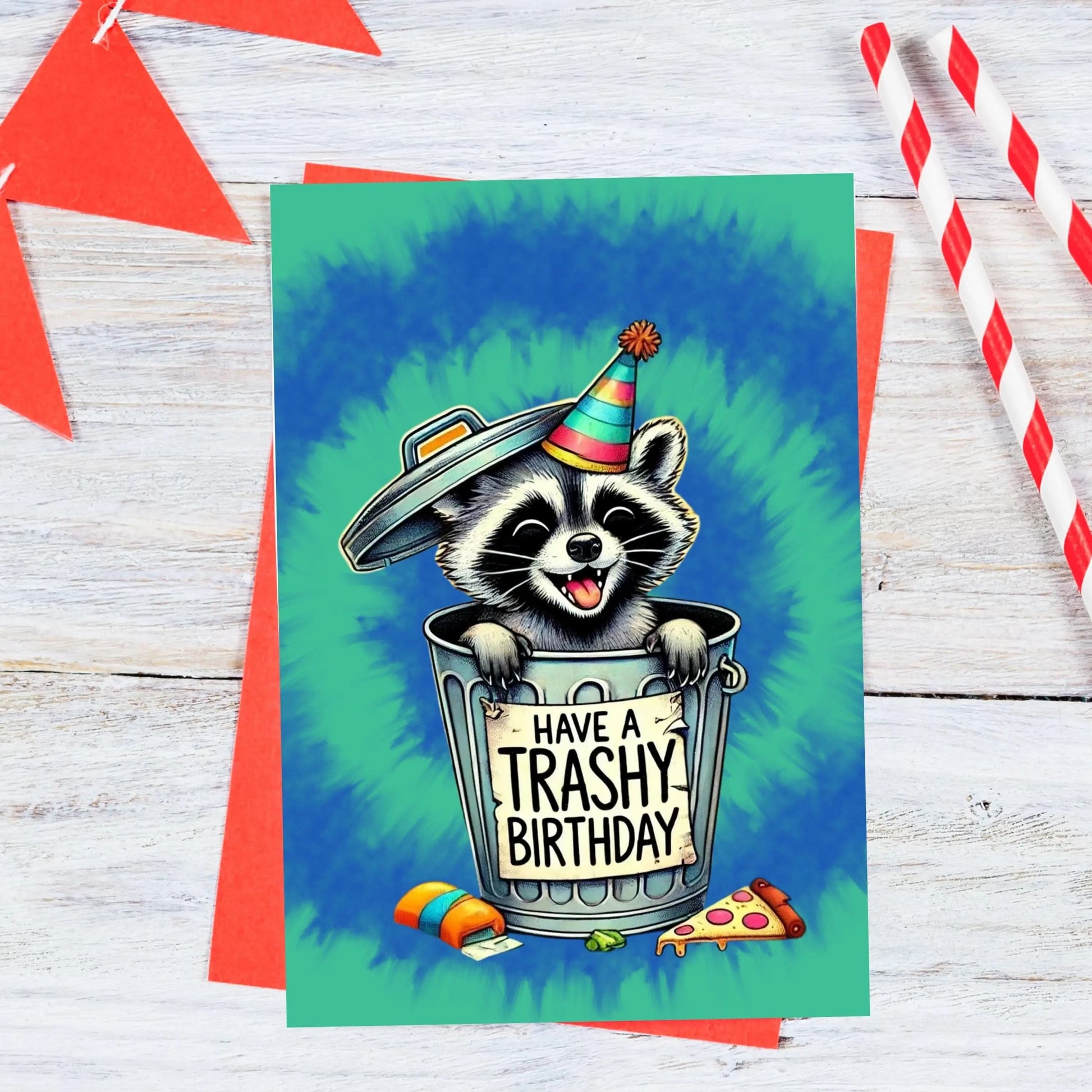 Funny Raccoon Birthday Card, Trash Panda Happy Birthday Card, Cute Birthday Card, Friend Birthday Card,  Cute Raccoon Art, Birthday Raccoon