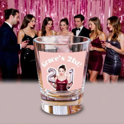 21st Shot Glass – Personalized 21st Birthday Shot Glass Printify